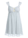 Nuisette babydoll résille volants et nœud années 1950