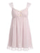 Chemise de Nuit Babydoll Mesh à Volants Nœud Années 1950 7