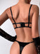 Ensemble lingerie vert à découpes, nœud et fines bretelles années 1930 - 8