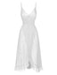 Chemise de nuit transparente à volants et col en V des années 1930