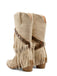 Vintage Denim Western Heels - vintage shoes, retro heels