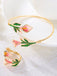 Ensemble Bracelet Manchette et Bague Floral Vintage