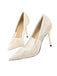 Chaussures Pointues À Talons Hauts Fin Broderies Fleurs