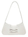 Sac baguette en cuir vintage avec nœud