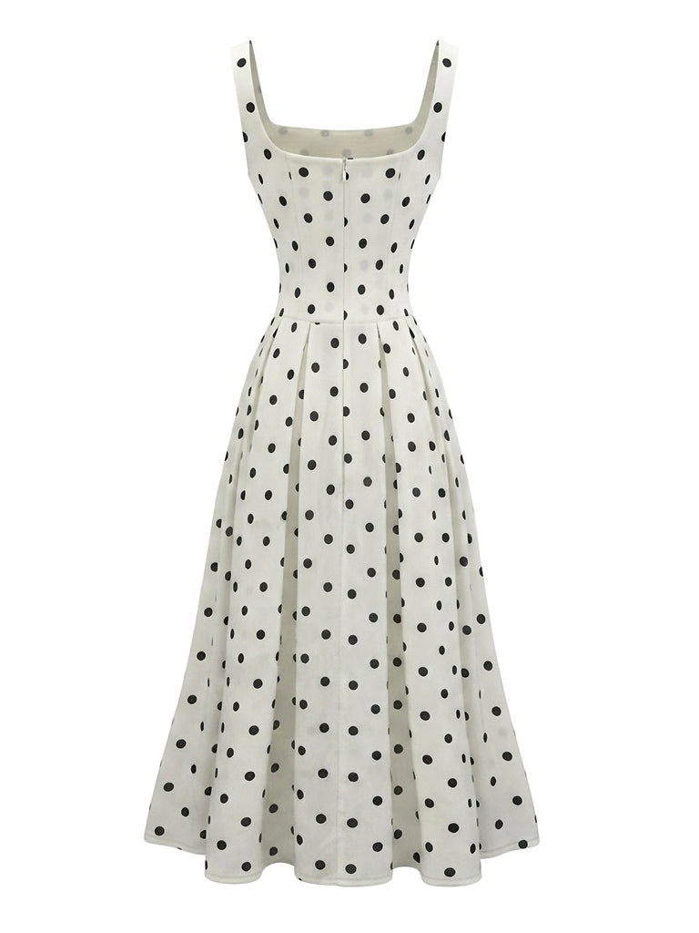 Robe Trapèze à Carreaux Col Claudine avec Ceinture années '50 3