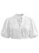 3PCS Robe Noire Col Carré & Tablier Floral & Haut en Dentelle Années 1950 6