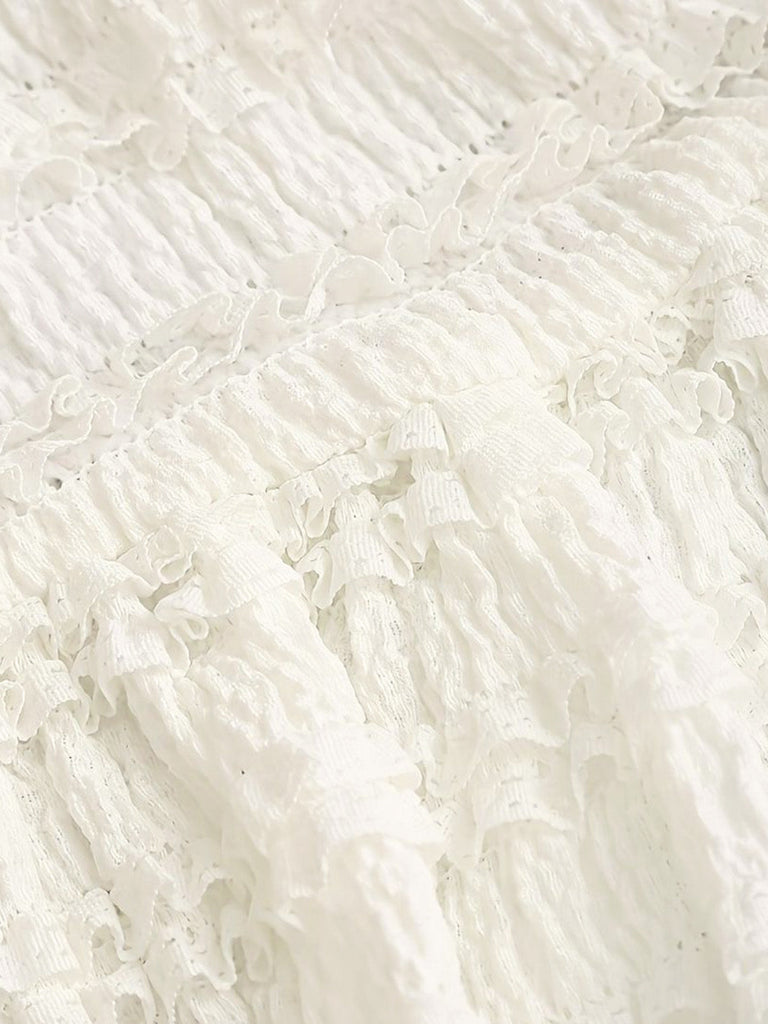 Français Ballet Uni Évasée Skirts Blanche Années 1960 5