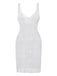 Ajouré U-Neck Side Slit Cache-Maillot Années 1980