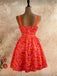 Robe Évasée Imprimée Fraises Col Claudine avec Ceinture années '50 13