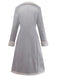 Manteau mi-long en suédine col revers uni des années 1930