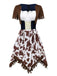 Robe de cow-girl western des années 1940 avec fouet