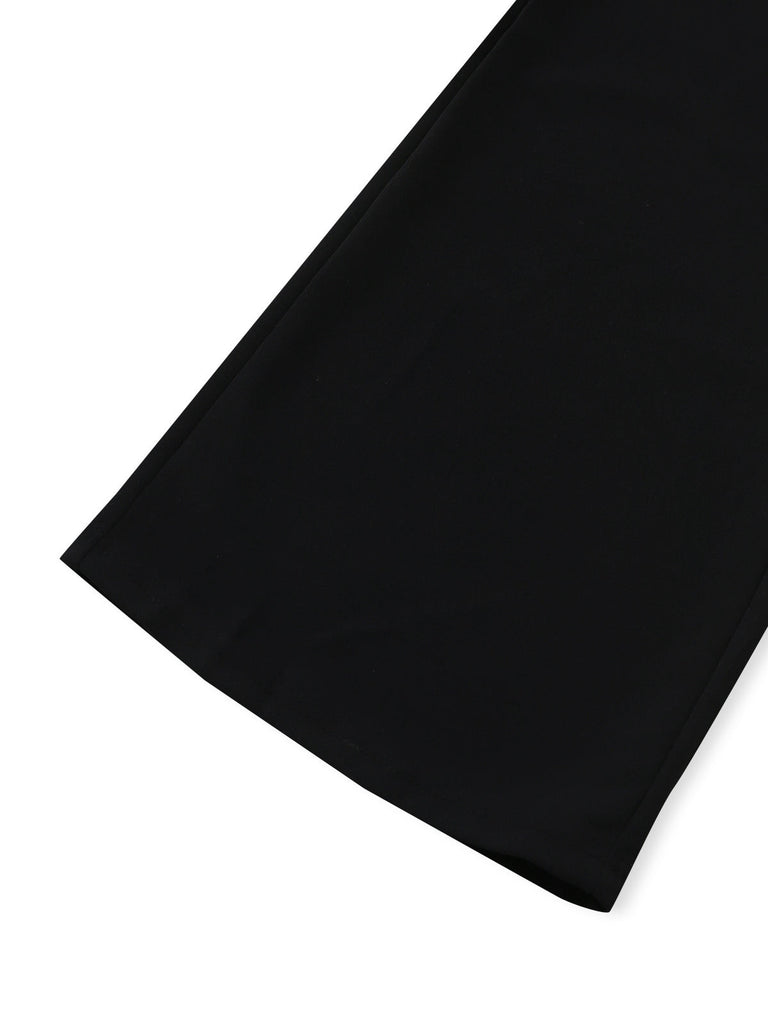 Black fabric on a white background