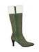 Bottes en suédine à talons hauts et sapins de Noël brodés - 7