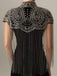 Cape Courte Gatsby à Col Montant, Perles et Franges Années 1920 - 12