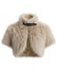 Capelet en fausse fourrure à boucle sur l’épaule années 1950