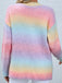 Cardigan Torsadé Dégradé Arc-en-Ciel Pastel Années 1980 - 7