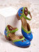 Chaussures rétro ajourées à brides croisées et petit talon - 3