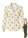 [Prévente] Chemise à imprimé floral, col revers et manches longues Années 1960 - 1