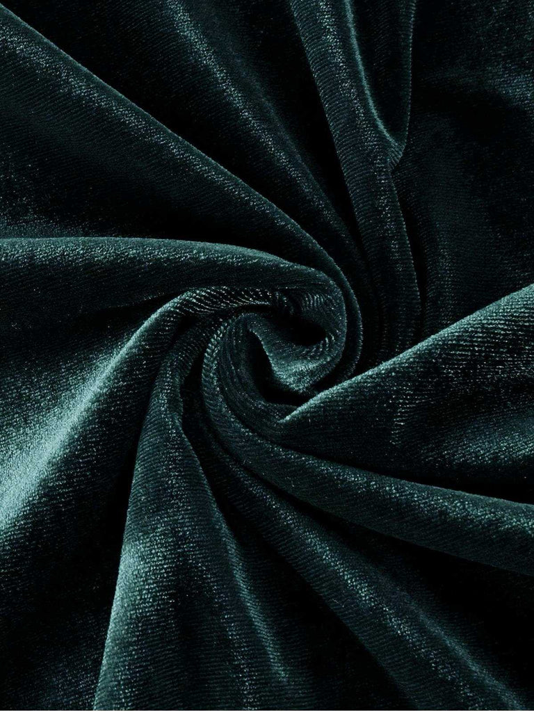 Robe de soirée corsetée en velours rouge bordeaux années 1930