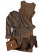 Ensemble 2 pièces blazer à fines rayures et robe midi trapèze Années 1940 - 4