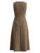 Ensemble 2 pièces blazer à fines rayures et robe midi trapèze Années 1940 - 6