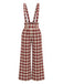 [Prévente] Ensemble blouse à nœud et pantalon large à bretelles à carreaux rouges années 1970 - 14
