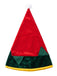 Ensemble robe de Noël rouge et verte en velours à rayures et pompons années 1940 - 4