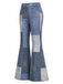 [Prévente] Ensemble veste en suédine à étoiles et franges et pantalon évasé imprimé denim années 1970 - 11