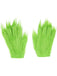 Jambières et gants de Noël en fausse fourrure verte à motif cœur - 2