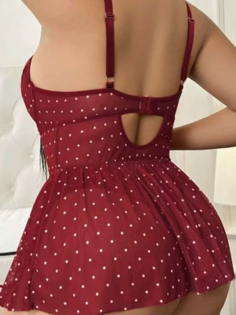 [Grande Taille] Lingerie à Pois, Dentelle, Découpes et Porte-Jarretelles Années 1950 - 7