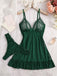 Nuisette babydoll en résille transparente à pois et ourlet volanté années 1950 - 5