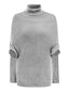 Pull en maille col roulé et manches superposées façon cape années 1950