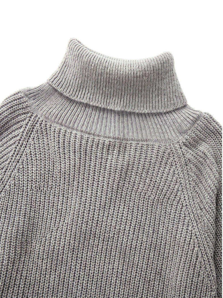 Pull en Maille à Col Roulé et Manches Superposées Style Cape Années 1950 - 3