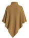 Pull Poncho Uni en Maille à Col Roulé Années 1950 - 7
