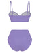 purple-1940s-High-Waisted-Ruched-Bikini-Set-back-view