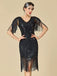 Robe Gatsby Flapper à Paillettes et Franges Années 1920 - 5