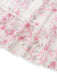 Robe longue rose à fleurs, volants étagés, bretelles nouées et dos nu années 1970 - 6