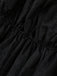 Robe noire en résille à nœud années 1980 - 4