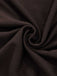 Detailed shot of the smooth, high-stretch brown fabric used for the maxi dress skirt.