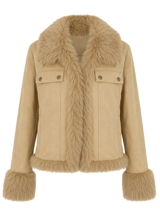 Veste Kaki à Revers, Bords Bruts et Poches Années 1950 - 1