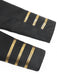 Veste militaire noire à col montant, boutons et galon doré années 1960 - 6