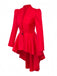 Veste queue-de-pie à col montant, volants et laçage corset au dos années 1970 - 4