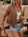 Veste western marron en suédine à clous et franges années 1970 - 4
