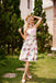 Robe Vintage Années 50 Trapèze À Fleurs Roses Pin Up