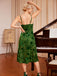 Robe Vintage à Fleurs Verte des Années 1960 Cocktail Chic