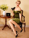 Robe Crayon Vintage Bordeaux Velours Année 60 Cocktail Chic