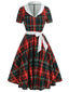 Robe Rockabilly Swing Vintage Année 50 Carreaux Soirée Cocktail Chic
