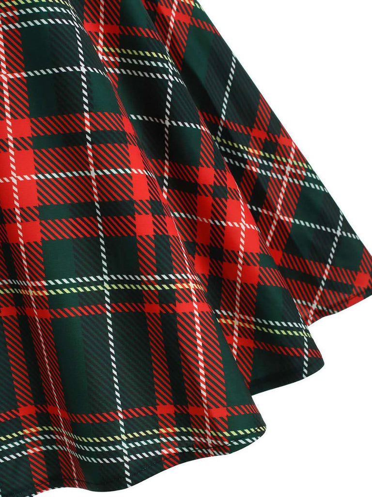 Robe Rockabilly Swing Vintage Année 50 Carreaux Soirée Cocktail Chic