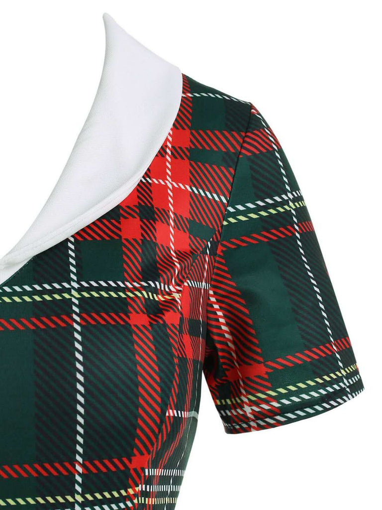 Robe Rockabilly Swing Vintage Année 50 Carreaux Soirée Cocktail Chic