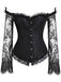 Gothic Corset Vampire Fleur Dentelle Déguisement Bal Steampunk